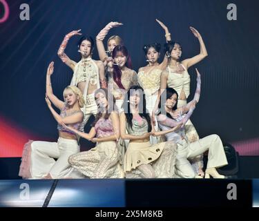 Chiba, Japan. 10th May, 2024. South Korean, Japanese and and the Chinese girl group Kep1er perform during the collaborate show with Japanese fashion event 'Tokyo Girls collection' during KCON JAPAN 2024 in Chiba-Prefecture, Japan on Friday, May 10, 2024. Photo by Keizo Mori/UPI Credit: UPI/Alamy Live News Stock Photo