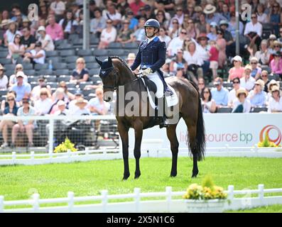 Badminton Estate, Gloucestershire, UK. 10th May, 2024. 2024 MARS Badminton Horse Trials Day 3; Alexander Bragg (GBR) riding QUINDIVA During the Dressage on Day 3 Credit: Action Plus Sports/Alamy Live News Stock Photo