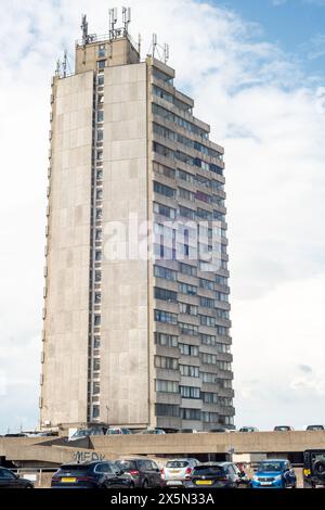 Arlington House, high rise residential tower block, Margate, Kent Stock Photo