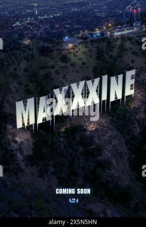 MaXXXine Mia Goth poster Stock Photo - Alamy