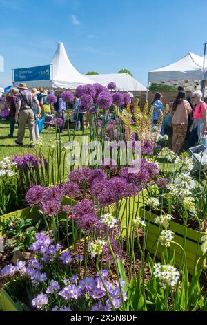 May 9th 2024. RHS Malvern Spring Festival opened today on a warm sunny day. Thousands of visitors attended the annual flower show at the Three Counties Showground in Malvern, Worcestershire, England, UK. The event is held over 4 days, ending on the 12th May 2024. Stock Photo