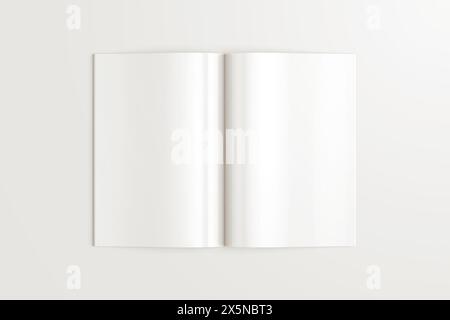 Vertical A4 Brochure Mockup 3D Rendering Stock Photo