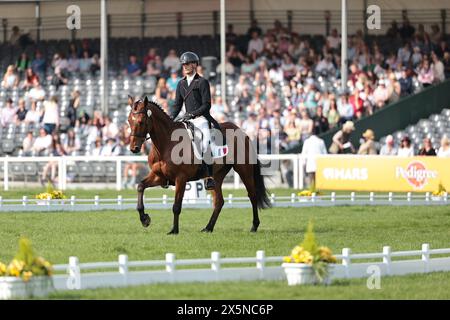 Badminton, UK. 10th May, 2024. Arthur Marx of France with Church'Ile during the dressage test at Badminton Horse Trials on May 10, 2024, Badminton Estate, United Kingdom (Photo by Maxime David - MXIMD Pictures) Credit: MXIMD Pictures/Alamy Live News Stock Photo