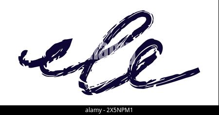 Dry brush mark, pencil squiggle and scribble. Hand drawn vector crayon various line, spiral and doodle. Black rough highlighter, chalk stroke, pencil Stock Vector