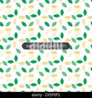 Coloured leaves background with seamless patern style Stock Vector