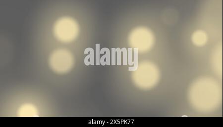 Image of light spots over black background Stock Photo