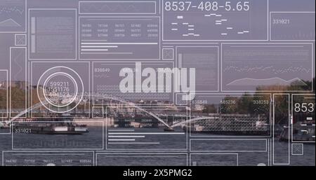 The data processing concept is digitally generated image Stock Photo
