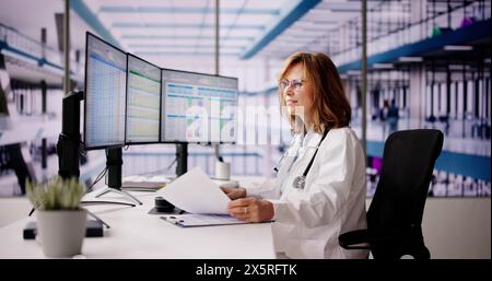 Medical Coding Bill And Billing Codes Spreadsheets Stock Photo