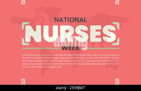 National Nurses Week design templet Stock Vector
