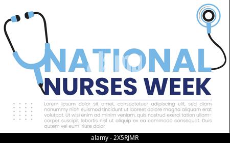 National Nurses Week design templet Stock Vector