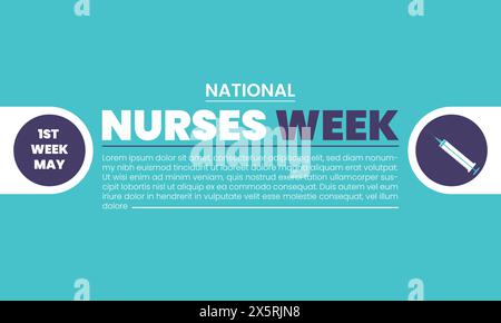 National Nurses Week design templet Stock Vector