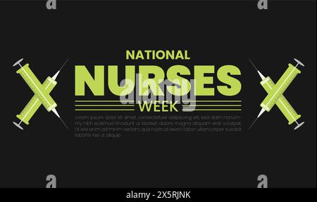 National Nurses Week design templet Stock Vector
