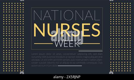 National Nurses Week design templet Stock Vector