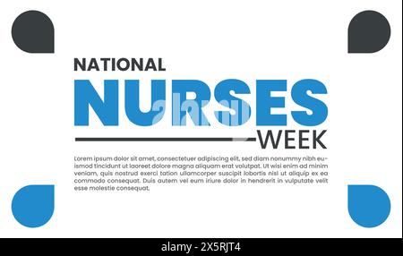 National Nurses Week design templet Stock Vector