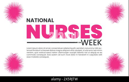 National Nurses Week design templet Stock Vector