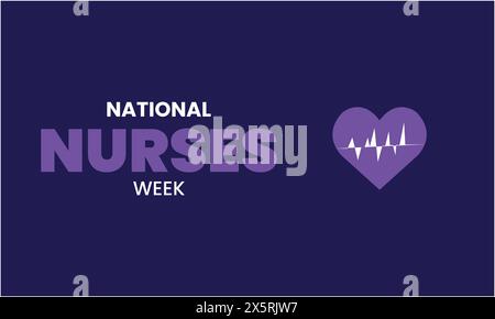 National Nurses Week design templet Stock Vector