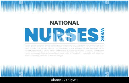 National Nurses Week design templet Stock Vector