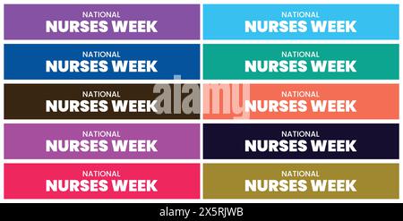 National Nurses Week design templet Stock Vector