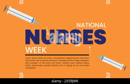National Nurses Week design templet Stock Vector