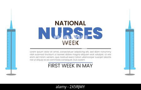 National Nurses Week design templet Stock Vector Image & Art - Alamy