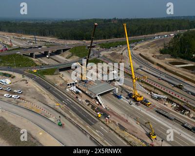 Engineering works taking place at the A3 Wisley interchange at Junction ...