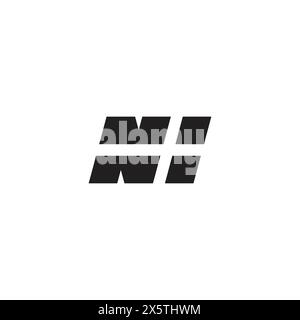 plus n simple geometric logo vector Stock Vector