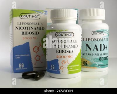 Lposomale Nicotinamide Ribosid - NAD Stock Photo