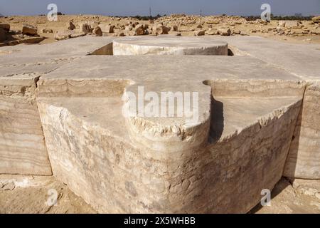 The Sun Temple of Niuserre at Abu Ghurob, near Abu Sir, Cairo, Egypt Stock Photo