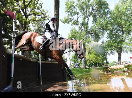 Badminton Estate, Gloucestershire, UK. 11th May, 2024. 2024 MARS Badminton Horse Trials Day 4; Caroline Powell (NZL) riding CBIALDO During the Cross Country on Day 4 Credit: Action Plus Sports/Alamy Live News Stock Photo