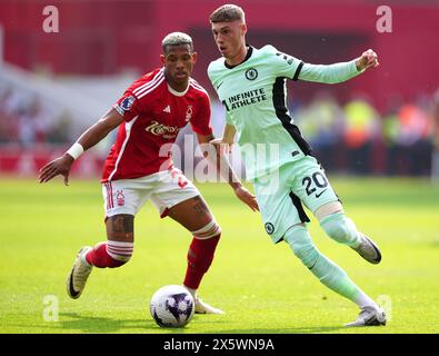 Nottingham Forest's Danilo (left) and Chelsea's Cole Palmer battle for the ball during the Premier League match at City Ground, Nottingham. Picture date: Saturday May 11, 2024. Stock Photo