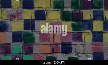 Graffiti on the brick wall Stock Photo