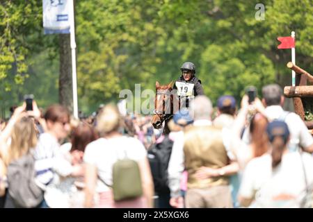 Gloucestershire, UK. 11th May, 2024. of   with   during the cross-country at Badminton Horse Trials on May 11, 2024, Badminton Estate, United Kingdom (Photo by Maxime David - MXIMD Pictures) Credit: MXIMD Pictures/Alamy Live News Stock Photo