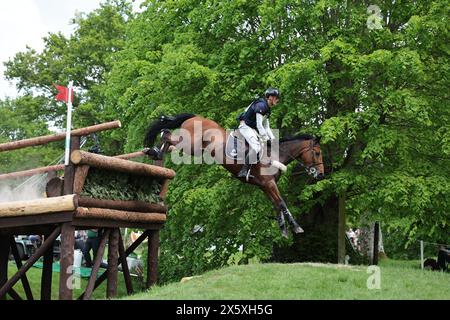 Gloucestershire, UK. 11th May, 2024. Arthur Marx of France with Church'Ile during the cross-country at Badminton Horse Trials on May 11, 2024, Badminton Estate, United Kingdom (Photo by Maxime David - MXIMD Pictures) Credit: MXIMD Pictures/Alamy Live News Stock Photo
