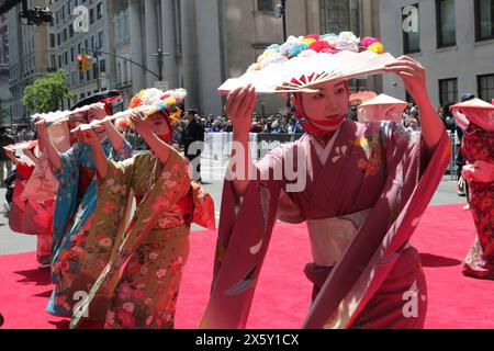 New York, USA - May 11, 2024: Thousands of spectators gather to watch and participate in the 3rd annual Japan Parade along Central Park West in New York City. Photo: Giada Papini Rampelotto/EuropaNewswire Editorial Use Only. Not for Commercial USAGE! Stock Photo