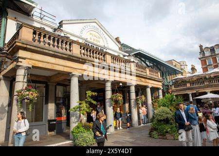 Covent Garden market and piazza area, famous London markets in the heart of the city, London West End,England,UK,2023 Stock Photo