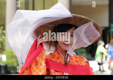 New York, USA. 11th May, 2024. New York, New York, USA. 11th May, 2024. Thousands of spectators gather to watch and participate in the 3rd annual Japan Parade along Central Park West in New York City. (Credit Image: © Luiz Rampelotto/ZUMA Press Wire) EDITORIAL USAGE ONLY! Not for Commercial USAGE! Credit: ZUMA Press, Inc. Credit: ZUMA Press, Inc./Alamy Live News Stock Photo