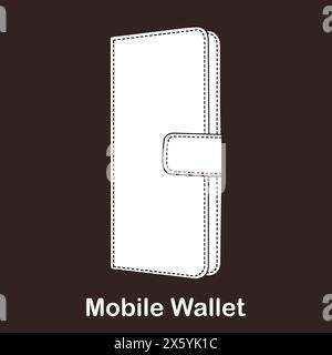 Mobile Wallet icon vector illustraion simple design Stock Vector