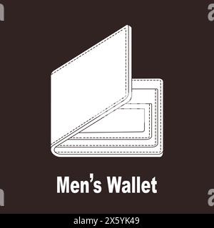 Men"s Wallet icon vector illustratiosm simple design Stock Vector