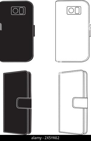 Mobile Wallet icon vector illustraion simple design Stock Vector