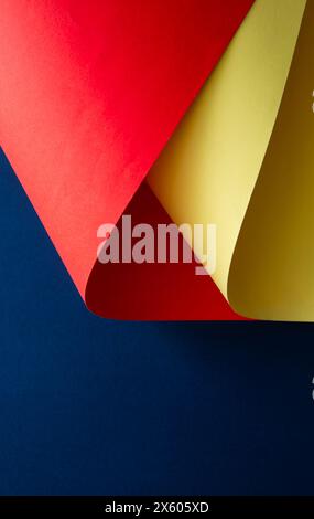 Abstract colorful paper art composition Stock Photo