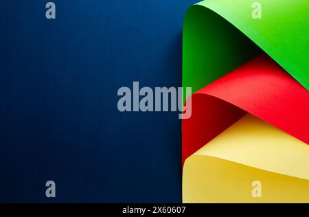 Abstract colorful paper art composition Stock Photo