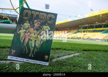 Carrow Road, Norwich on Sunday 12th May 2024. A general view of Norwich City Football Club match day program before the Sky Bet Championship Play Off Semi Final 1st Leg between Norwich City and Leeds United at Carrow Road, Norwich on Sunday 12th May 2024. (Photo: David Watts | MI News) Credit: MI News & Sport /Alamy Live News Stock Photo