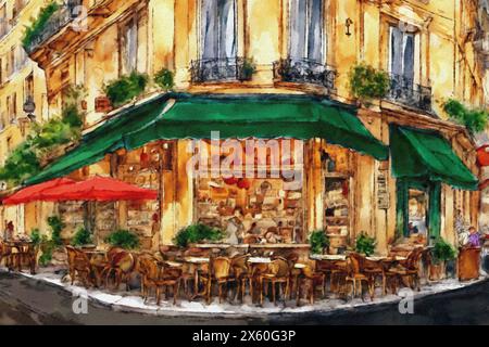 Street cafe, Paris, France. Stock Photo