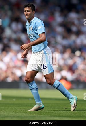 London, UK. 11th May, 2024. Rodri of Manchester City during the Premier League match at Craven Cottage, London. Picture credit should read: Paul Terry/Sportimage Credit: Sportimage Ltd/Alamy Live News Stock Photo