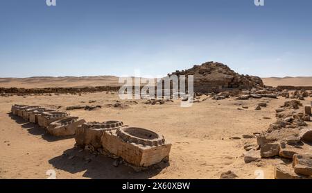 The Sun Temple of Niuserre at Abu Ghurob, near Abu Sir, Cairo, Egypt Stock Photo