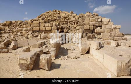 The Sun Temple of Niuserre at Abu Ghurob, near Abu Sir, Cairo, Egypt Stock Photo