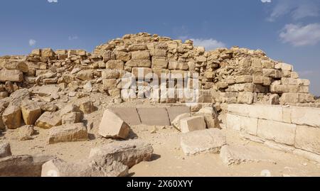 The Sun Temple of Niuserre at Abu Ghurob, near Abu Sir, Cairo, Egypt Stock Photo