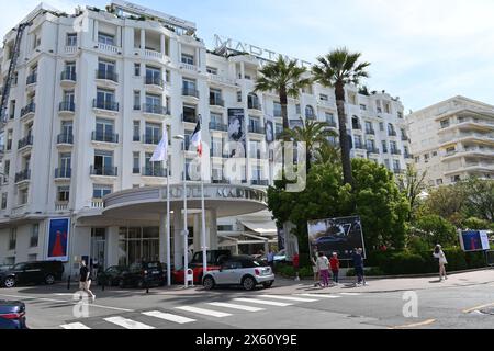 CANNES – MAY 12 : Cannes Preparation of work for the Cannes Film Festival General atmosphere during the 77th edition of the Festival De Cannes on May 12, 2024 in Cannes  Credit- Media Pictures/Alamy Stock Live News Stock Photo