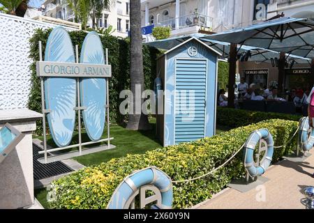 CANNES – MAY 12 : Cannes Preparation of work for the Cannes Film Festival General atmosphere during the 77th edition of the Festival De Cannes on May 12, 2024 in Cannes  Credit- Media Pictures/Alamy Stock Live News Stock Photo