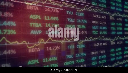 Image of financial data processing Stock Photo